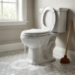 WC Bouch&eacute; qui d&eacute;borde &mdash; WC Bouch&eacute; qui d&eacute;borde &agrave; Beauchamp (95250) &middot; image &agrave; la une