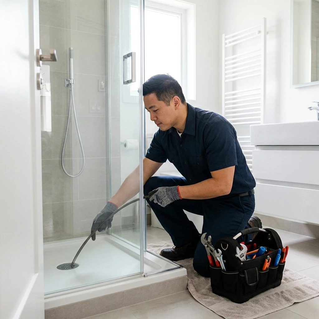 D&eacute;bouchage Douche &middot; image &agrave; la une