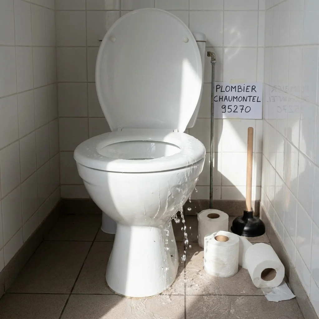 WC Bouch&eacute; qui d&eacute;borde &middot; image &agrave; la une