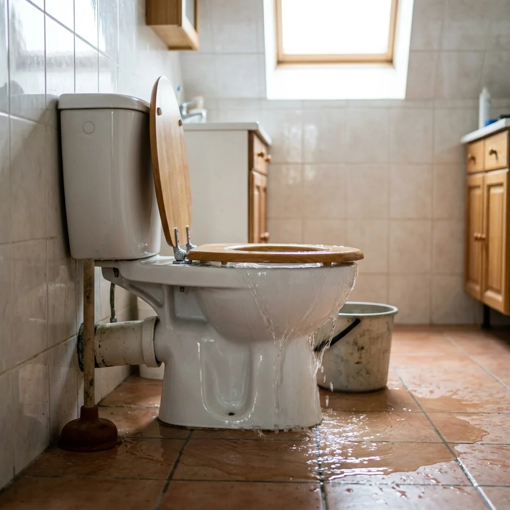 WC Bouch&eacute; qui d&eacute;borde &middot; image &agrave; la une