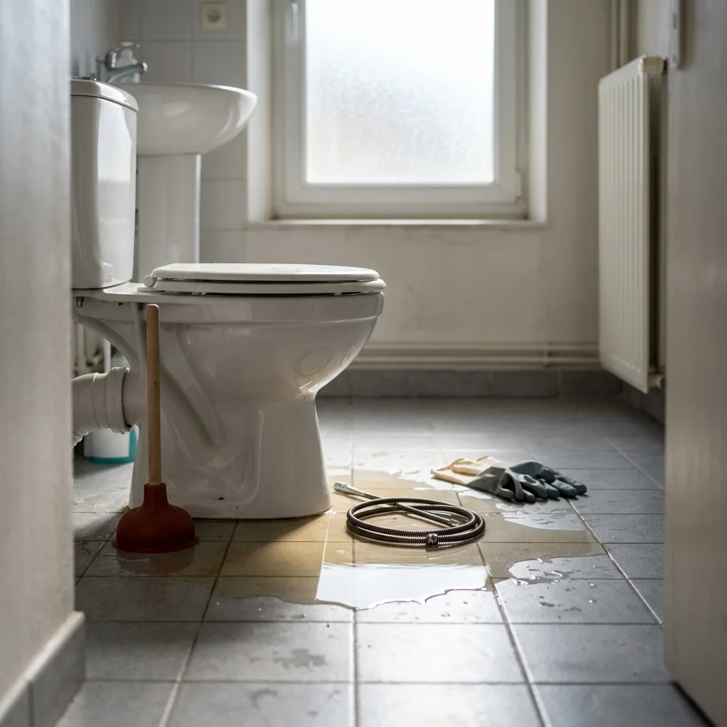 WC Bouch&eacute; qui d&eacute;borde &middot; image &agrave; la une