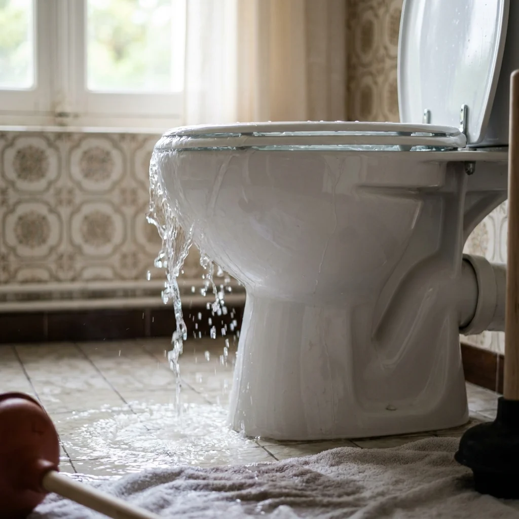 WC Bouch&eacute; qui d&eacute;borde &middot; image &agrave; la une