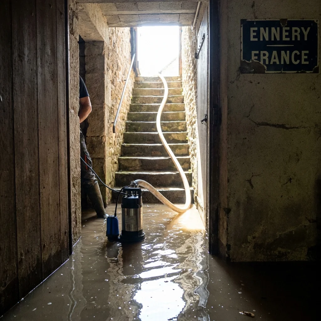 Pompage Cave inond&eacute;e &middot; image &agrave; la une