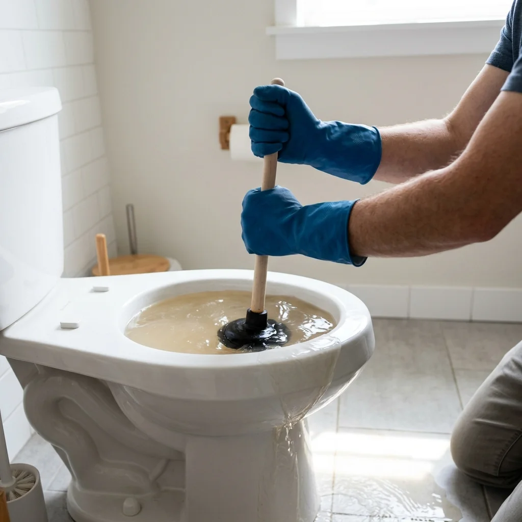 WC Bouch&eacute; qui d&eacute;borde &middot; image &agrave; la une