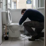 WC Bouch&eacute; qui d&eacute;borde &mdash; WC Bouch&eacute; qui d&eacute;borde &agrave; Persan (95340) &middot; image &agrave; la une