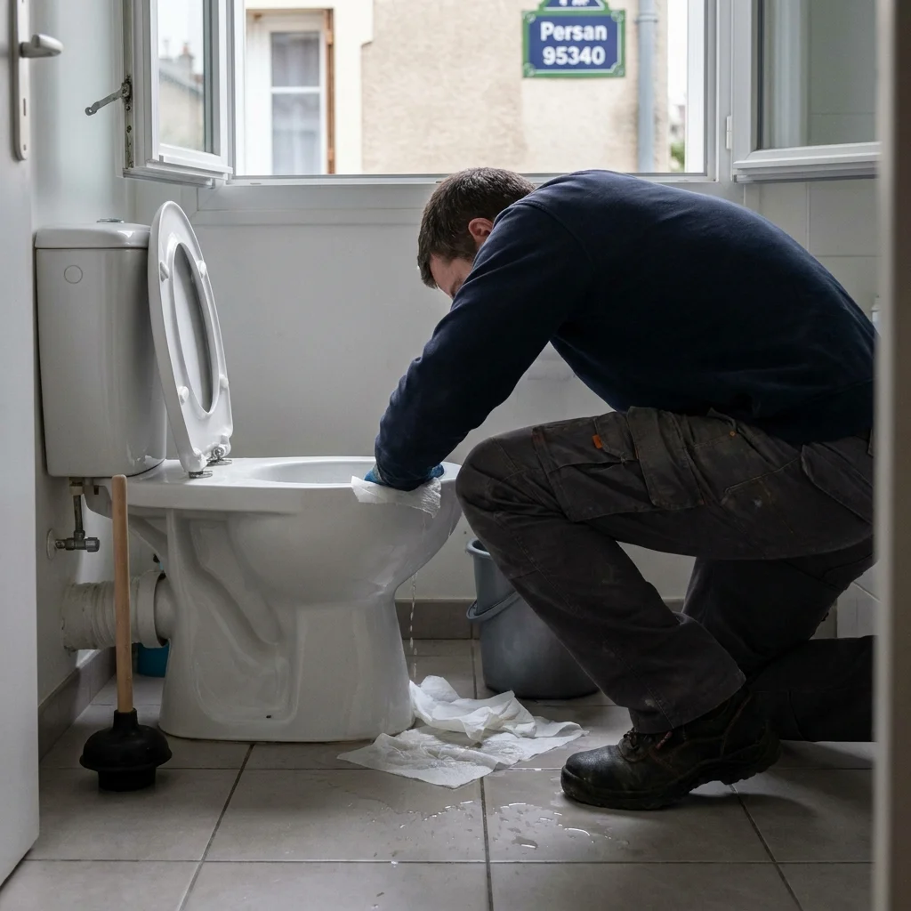 WC Bouch&eacute; qui d&eacute;borde &middot; image &agrave; la une