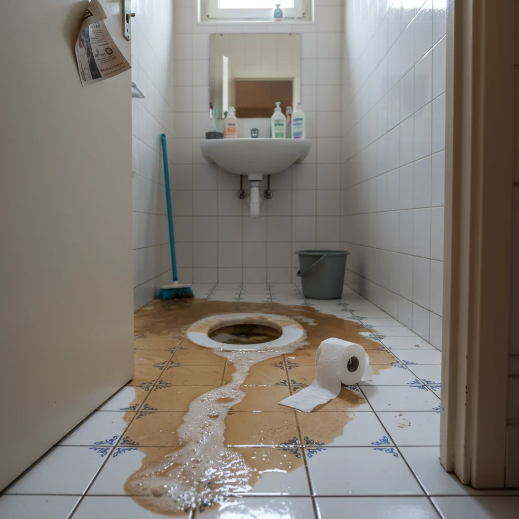 WC Bouch&eacute; qui d&eacute;borde &middot; image &agrave; la une