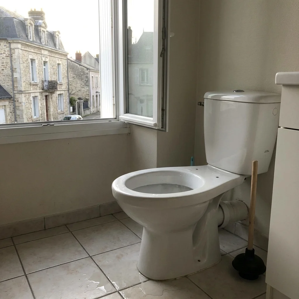 WC Bouch&eacute; qui d&eacute;borde &middot; image &agrave; la une