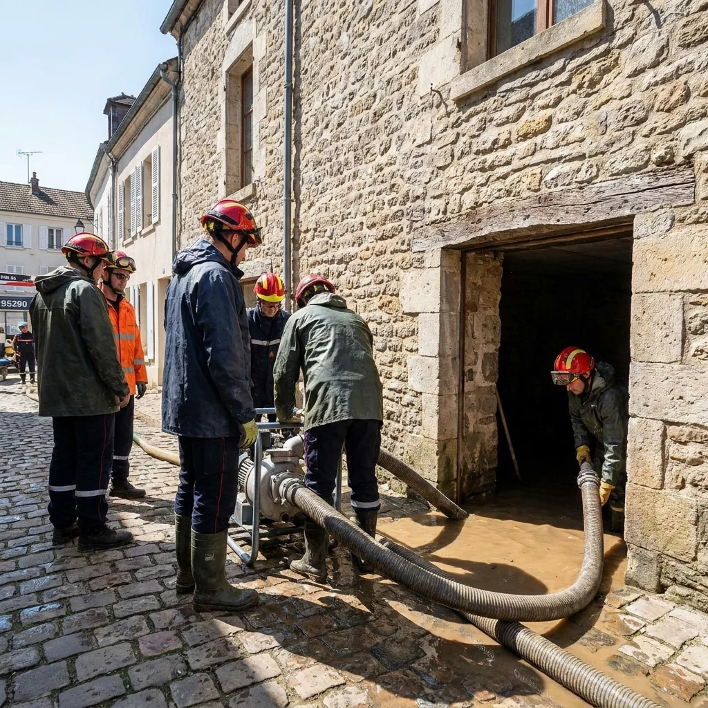 Pompage Cave inond&eacute;e &middot; image &agrave; la une