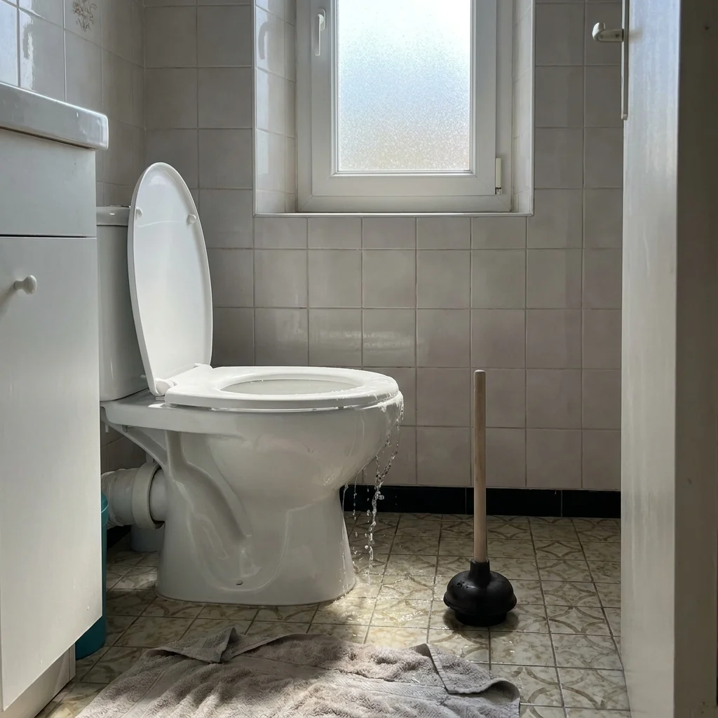 WC Bouch&eacute; qui d&eacute;borde &middot; image &agrave; la une