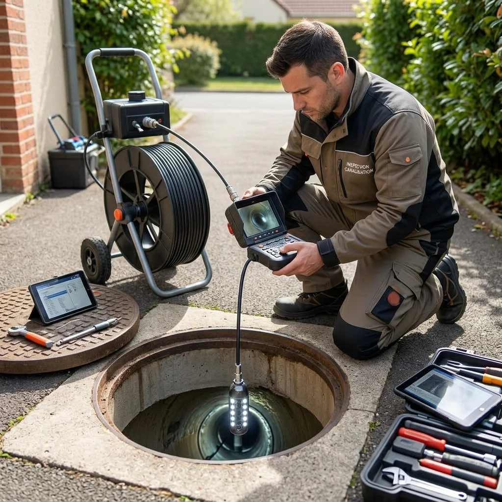 Inspection Cam&eacute;ra canalisation &middot; image &agrave; la une