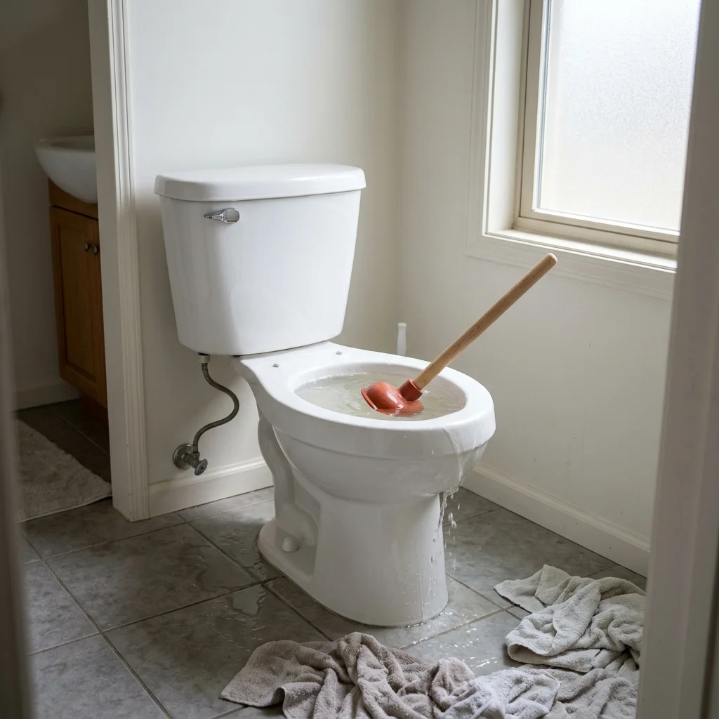 WC Bouch&eacute; qui d&eacute;borde &middot; image &agrave; la une
