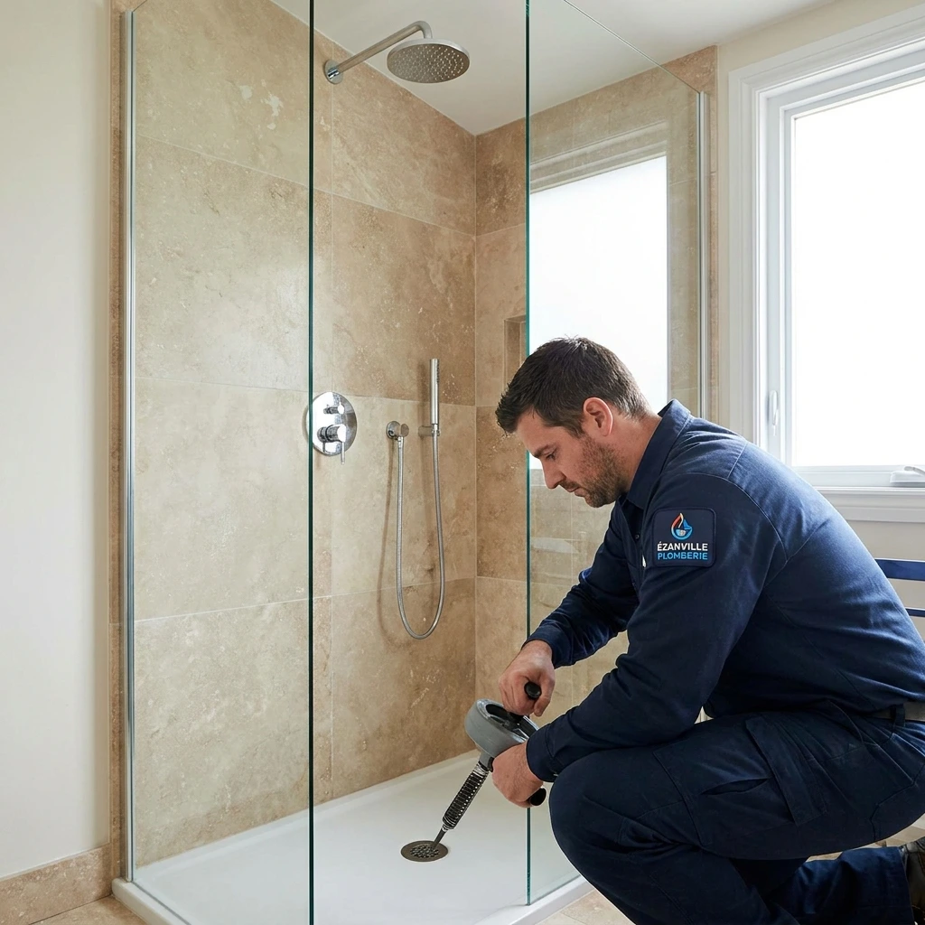 D&eacute;bouchage Douche &middot; image &agrave; la une