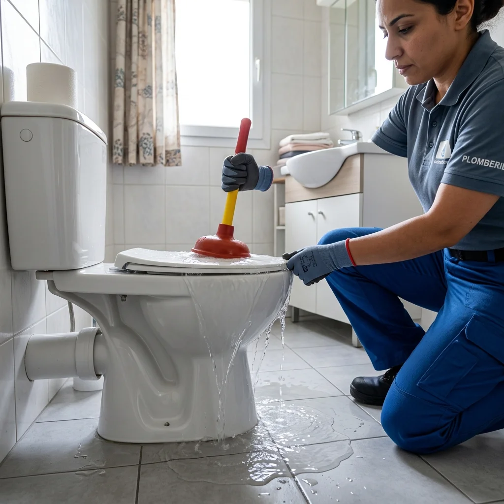 WC Bouch&eacute; qui d&eacute;borde &middot; image &agrave; la une