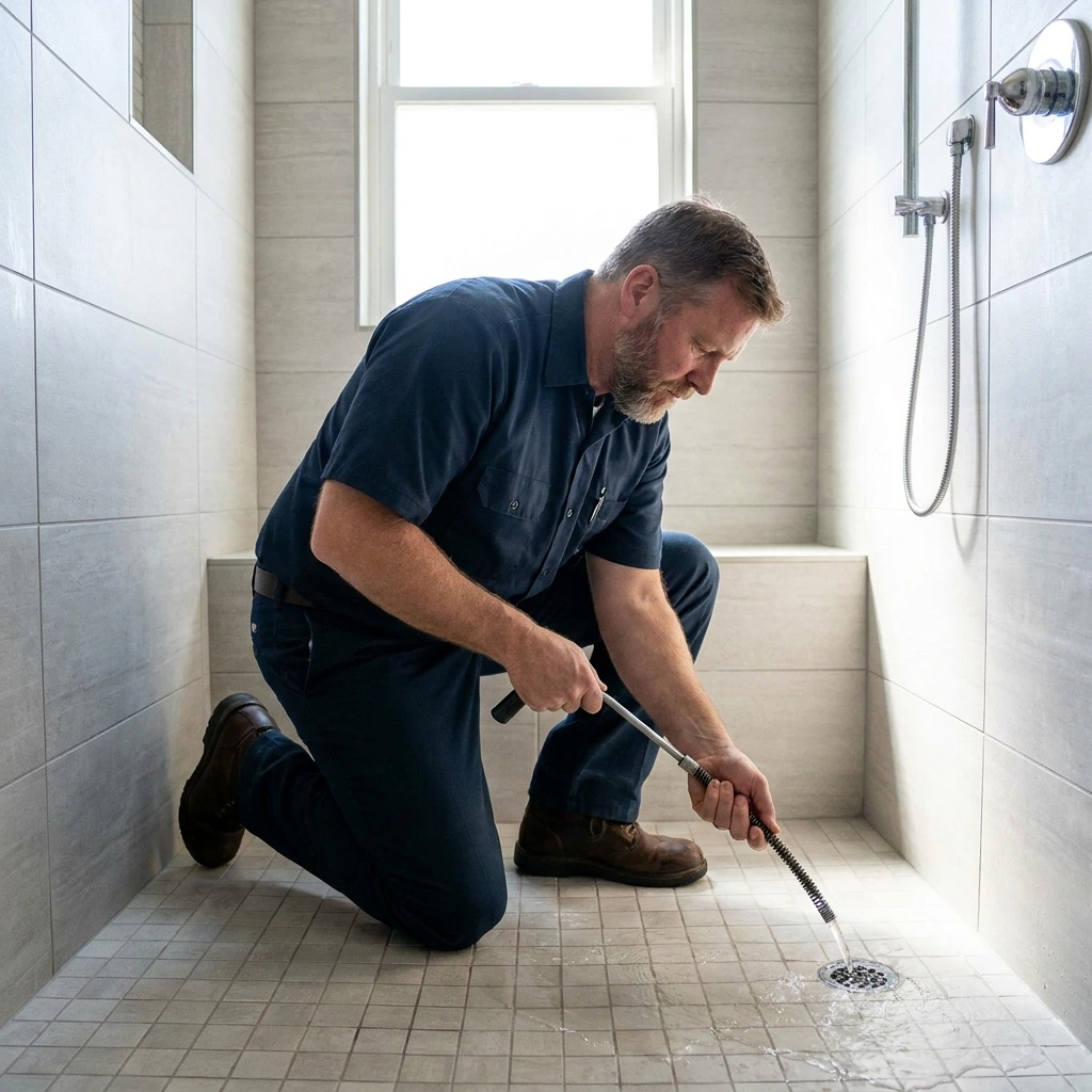 D&eacute;bouchage Douche &middot; image &agrave; la une