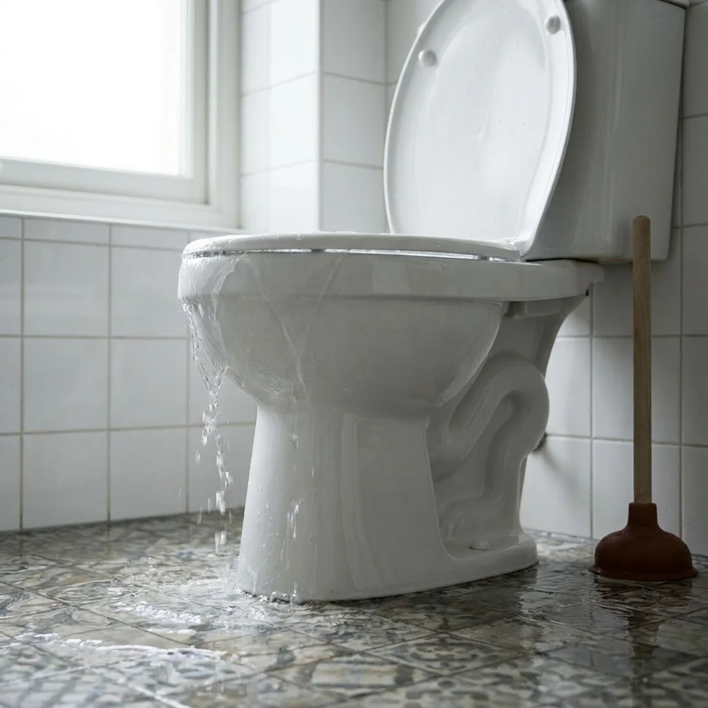 WC Bouch&eacute; qui d&eacute;borde &middot; image &agrave; la une