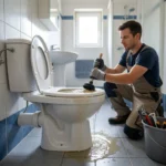 WC Bouch&eacute; qui d&eacute;borde &mdash; WC Bouch&eacute; qui d&eacute;borde &agrave; Saint-Witz (95470) &middot; image &agrave; la une