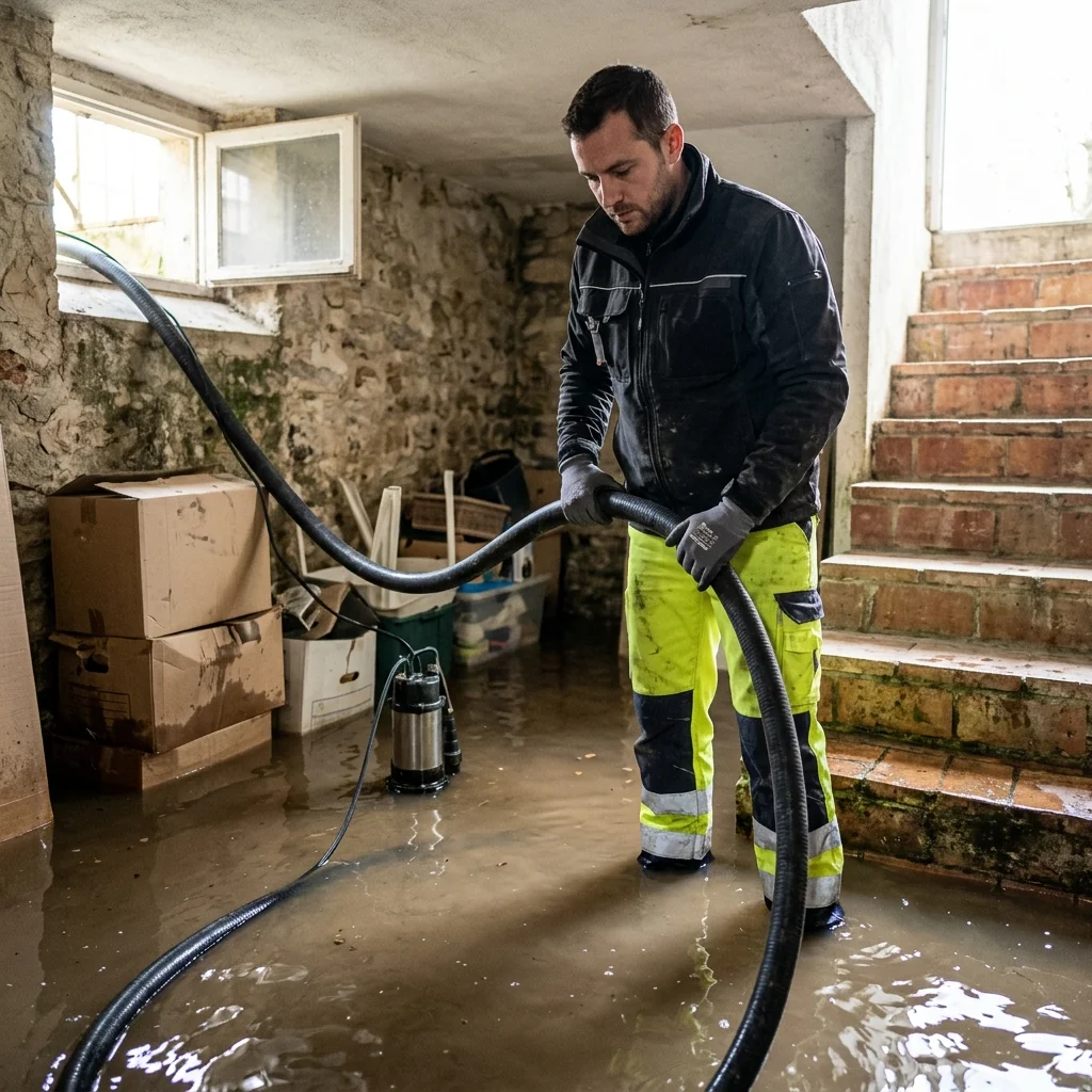 Pompage Cave inond&eacute;e &middot; image &agrave; la une