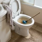WC Bouch&eacute; qui d&eacute;borde &mdash; WC Bouch&eacute; qui d&eacute;borde &agrave; Frette-sur-Seine (95530) &middot; image &agrave; la une