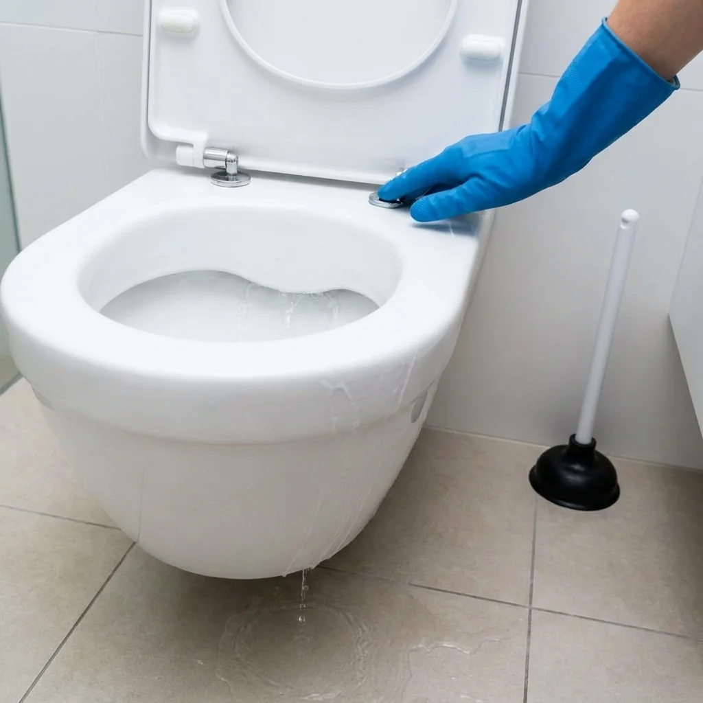 WC Bouch&eacute; qui d&eacute;borde &middot; image &agrave; la une