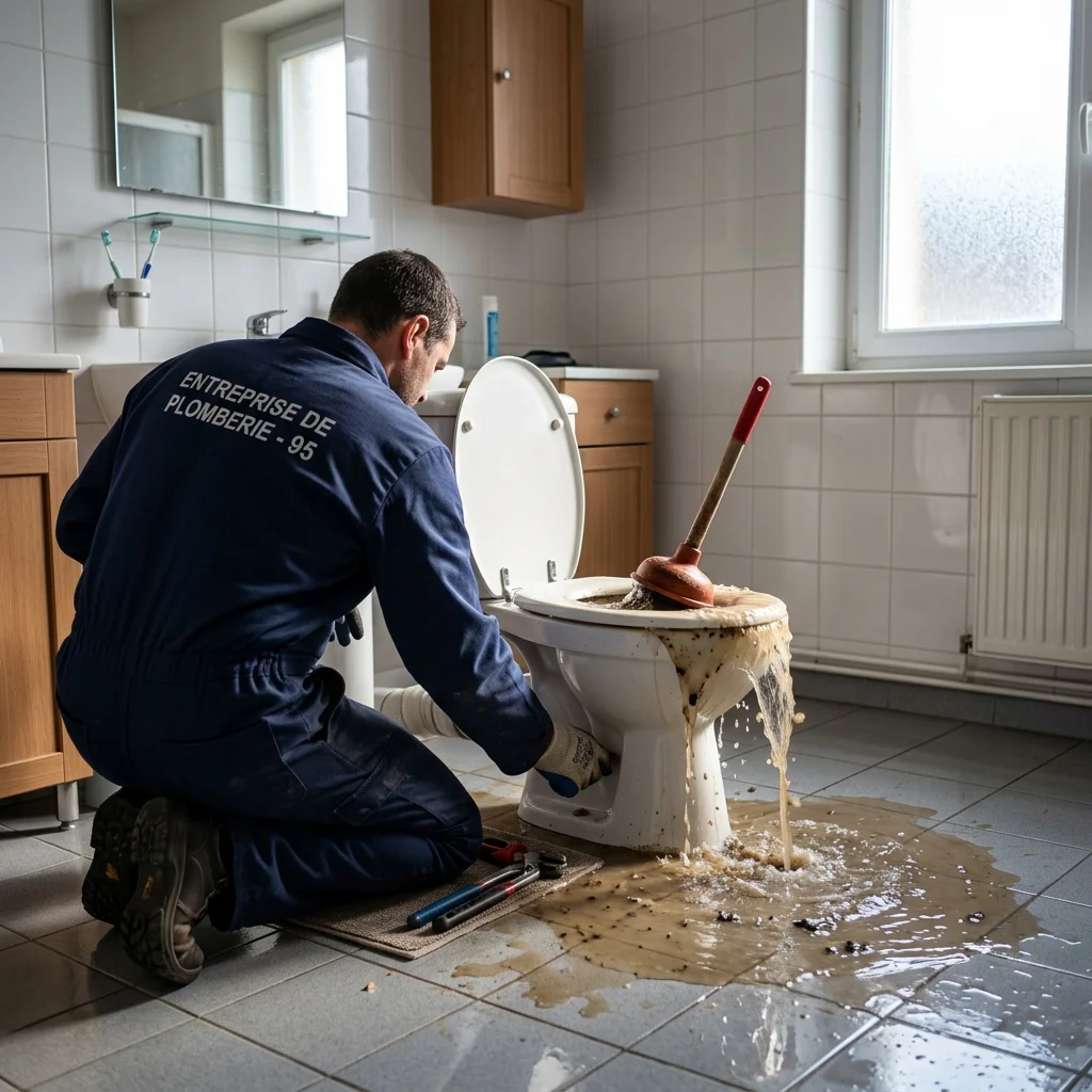 WC Bouch&eacute; qui d&eacute;borde &middot; image &agrave; la une