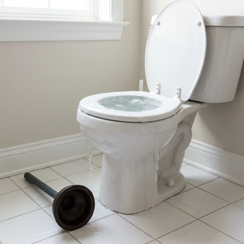 WC Bouch&eacute; qui d&eacute;borde &middot; image &agrave; la une