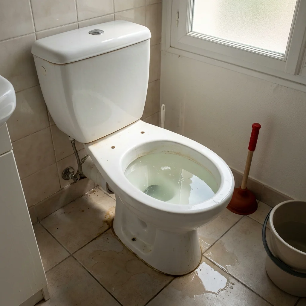 WC Bouch&eacute; qui d&eacute;borde &middot; image &agrave; la une
