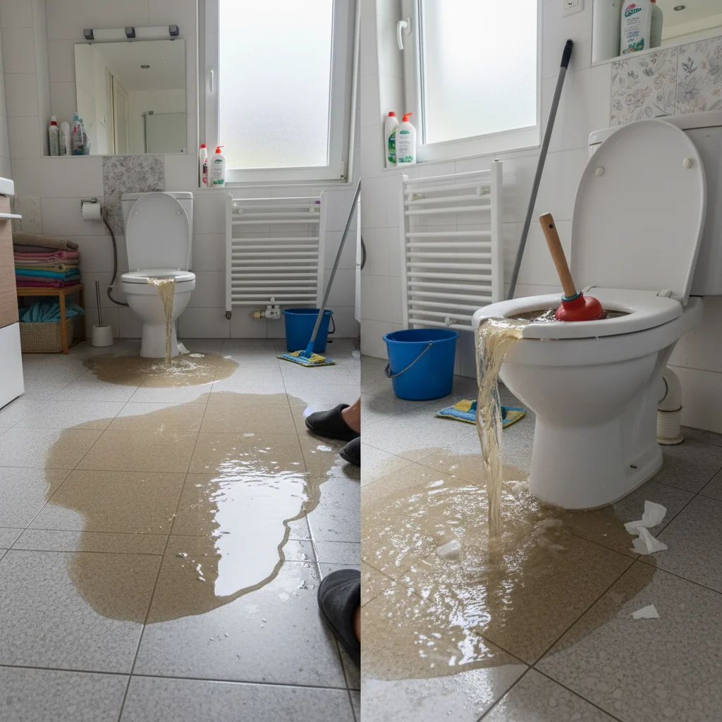 WC Bouch&eacute; qui d&eacute;borde &middot; image &agrave; la une