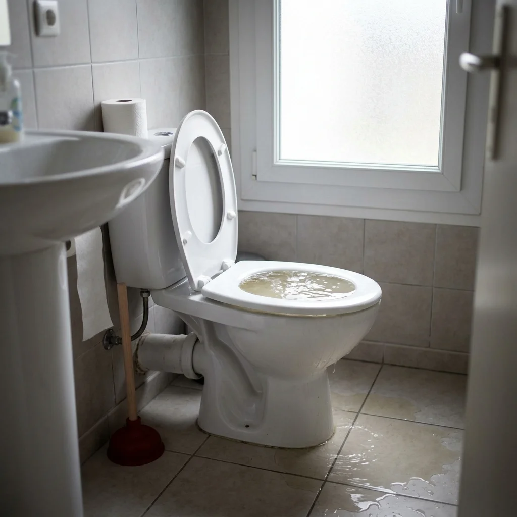 WC Bouch&eacute; qui d&eacute;borde &middot; image &agrave; la une