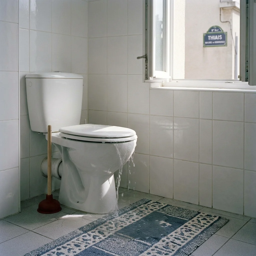 WC Bouch&eacute; qui d&eacute;borde &middot; image &agrave; la une